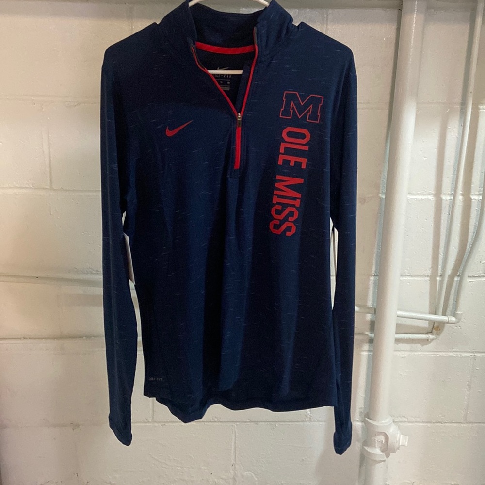 Womens’ Nike Ole Miss 1/4zip Dri-fit
